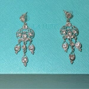 Vintage rhinestone earrings.